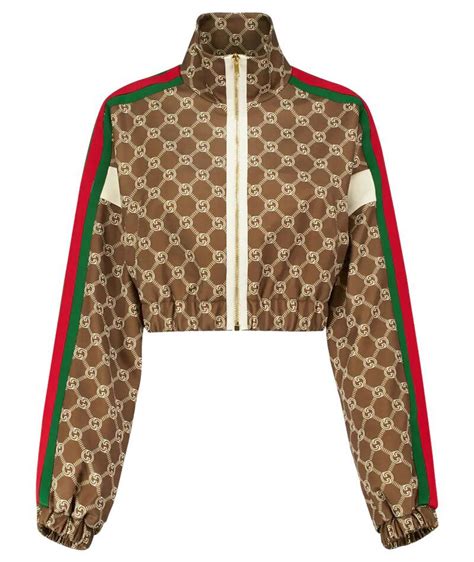 gucci zipper track jacket women|farfetch Gucci jacket.